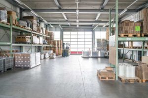 Versandhalle - Blick nach Osten