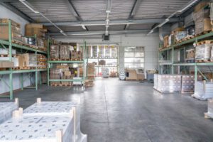 Versandhalle - Blick nach Westen